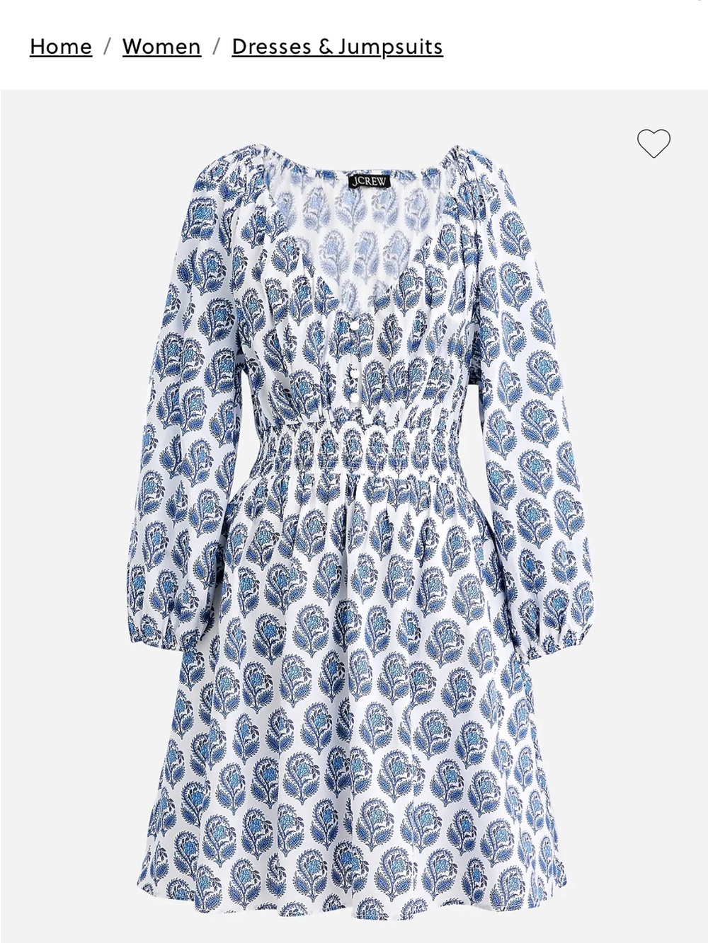 J Crew Block Print Dress